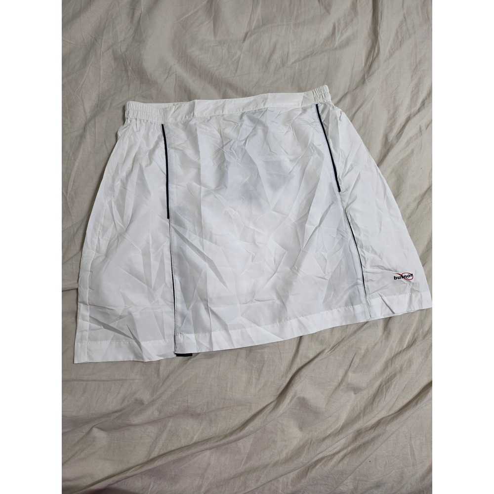Butnon White Athletic Tennis Skirt XL Mesh Lined Activewear Skort